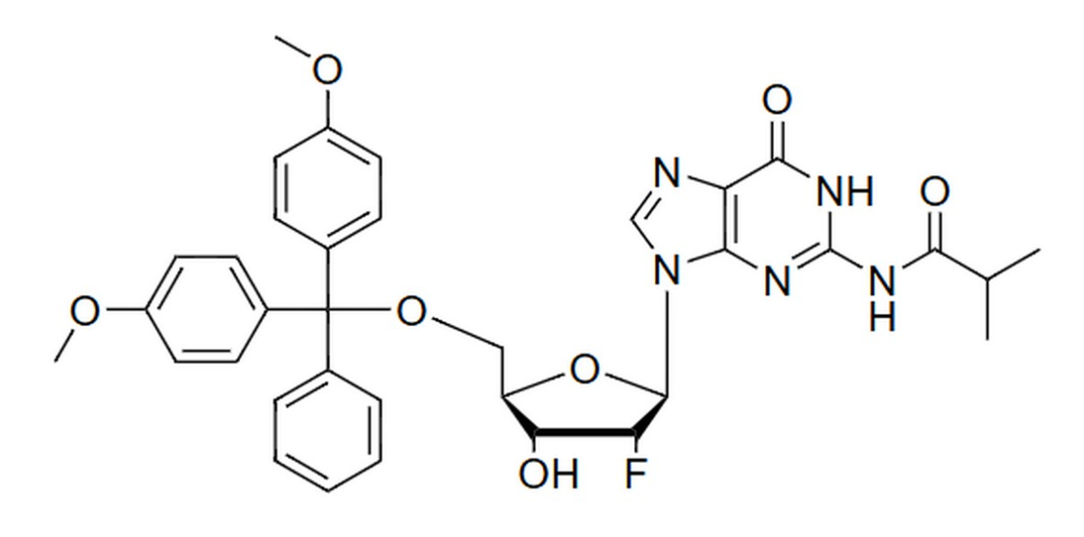 5'-O-DMT-N2-isobutyryl-2'-fluoro-2'-deoxyguanosine