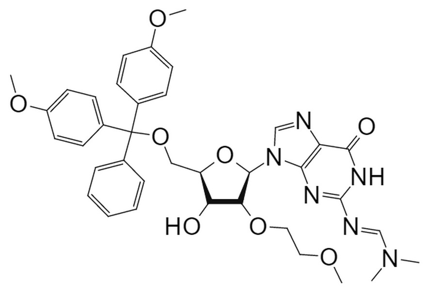 5'-O-DMT-2'-O-MOE-N2-dimethylformamidine-guanosine